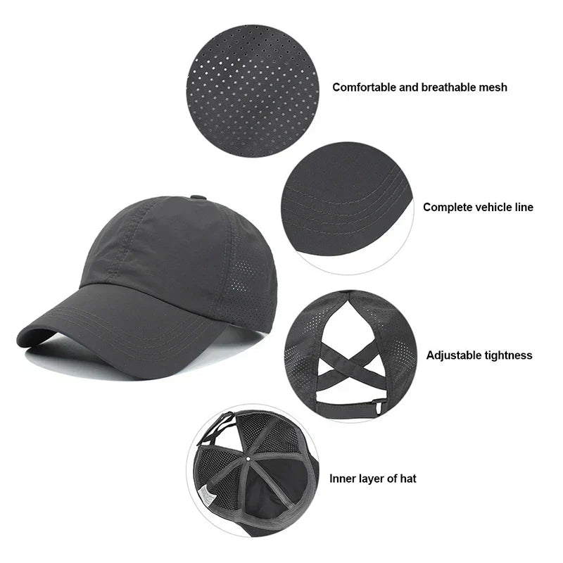 Cappellino Sportivo Unisex Traspirante in Rete con Vestibilità Regolabile – AeroCap