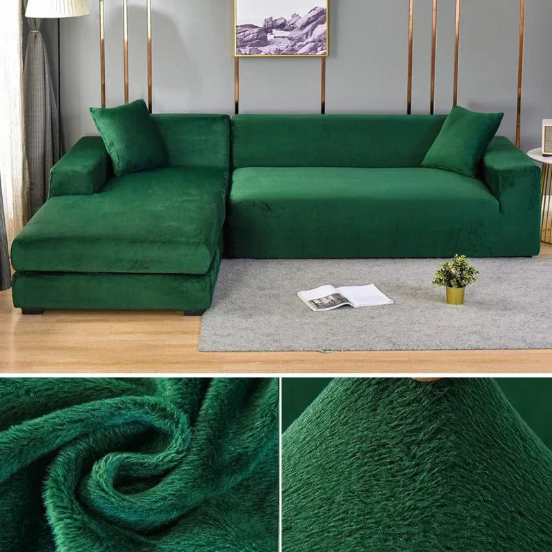 Copertura per Divano in Velluto Stretch con Finitura Lussuosa – Sofina