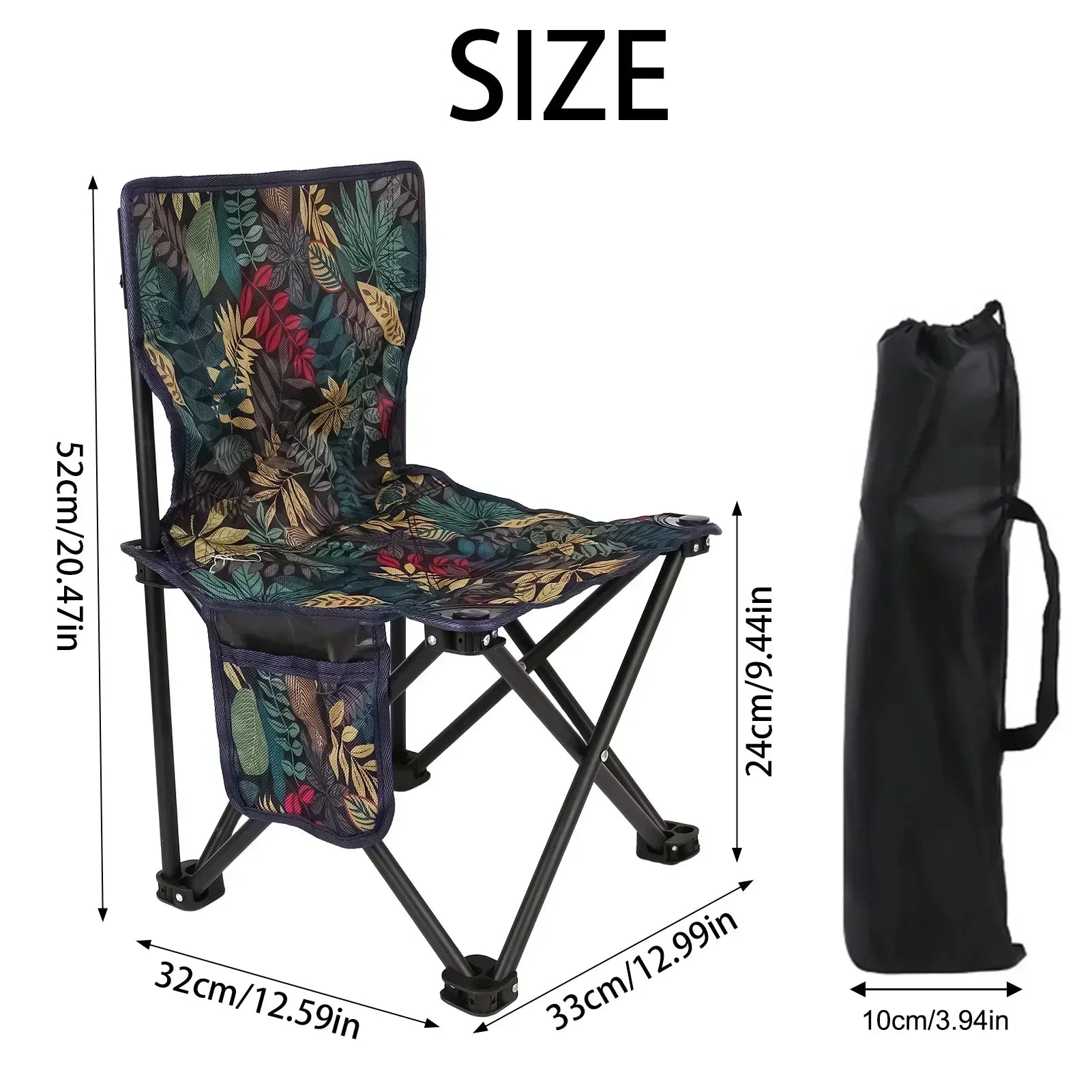 Sedia da Campeggio Pieghevole – Sedia Robusta e Duratura per Avventure all'Aperto