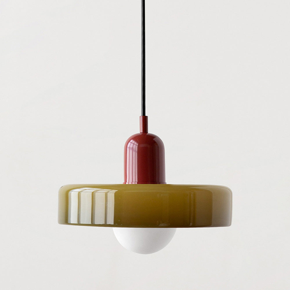 ColorLoop Pendant – Lampada Pendente Artistica in Stile Bauhaus con Luce Calda