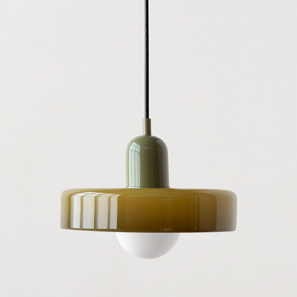 ColorLoop Pendant – Lampada Pendente Artistica in Stile Bauhaus con Luce Calda