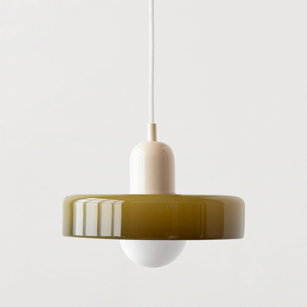 ColorLoop Pendant – Lampada Pendente Artistica in Stile Bauhaus con Luce Calda