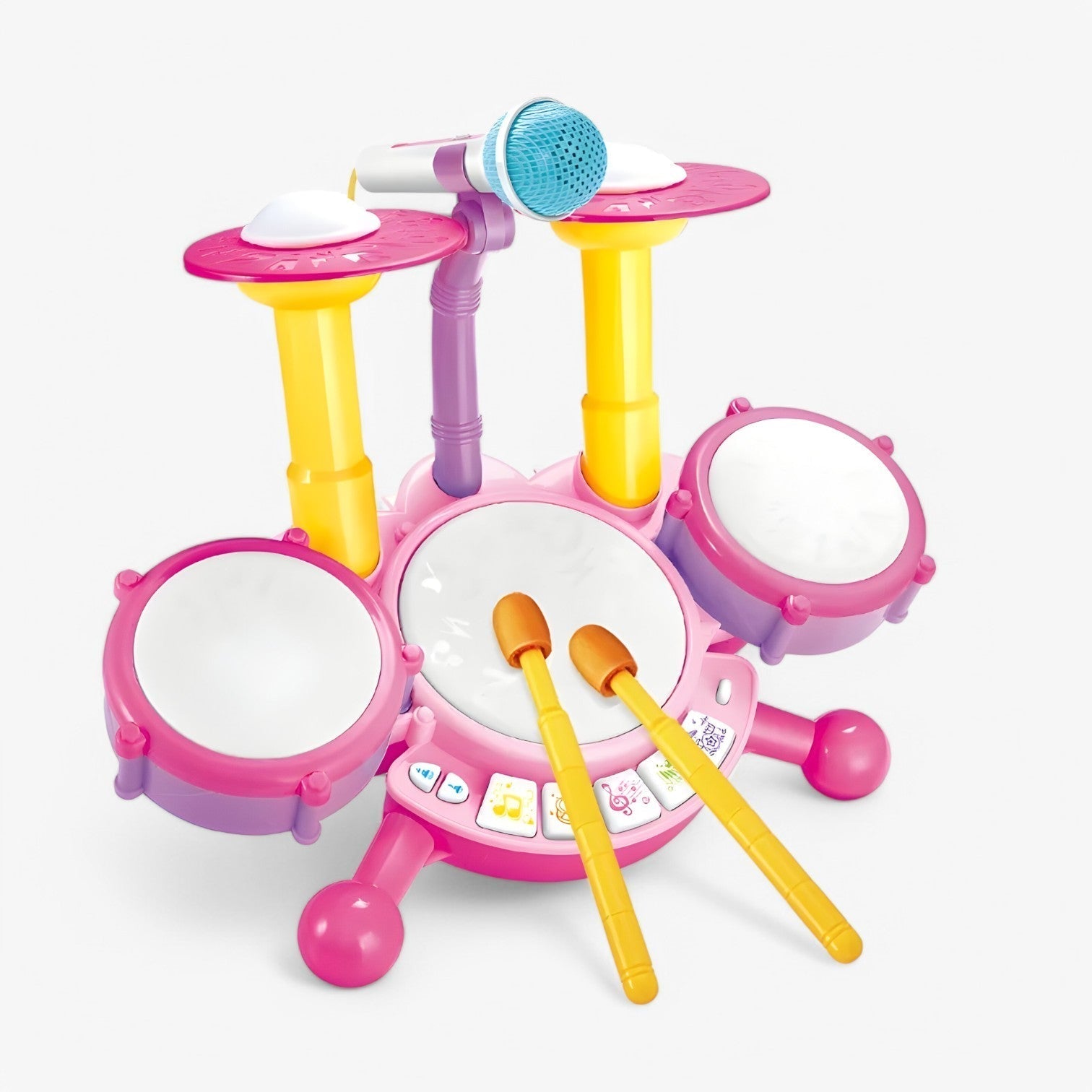 Set di Batteria Interattivo con Microfono per Bambini – RhythmFun Mini