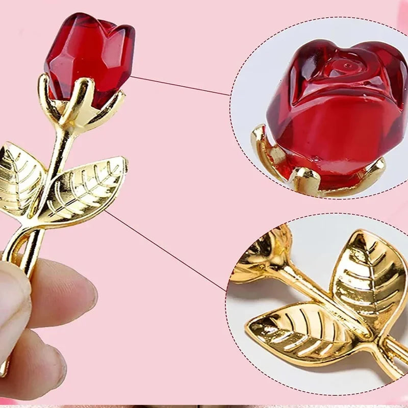 Rosa di Cristallo Raffinata – Un Bellissimo Regalo per la Festa della Mamma