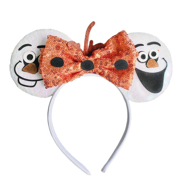 Accessori per Capelli Frozen – Cerchietti con Orecchie di Topolino di Elsa e Anna per Bambine