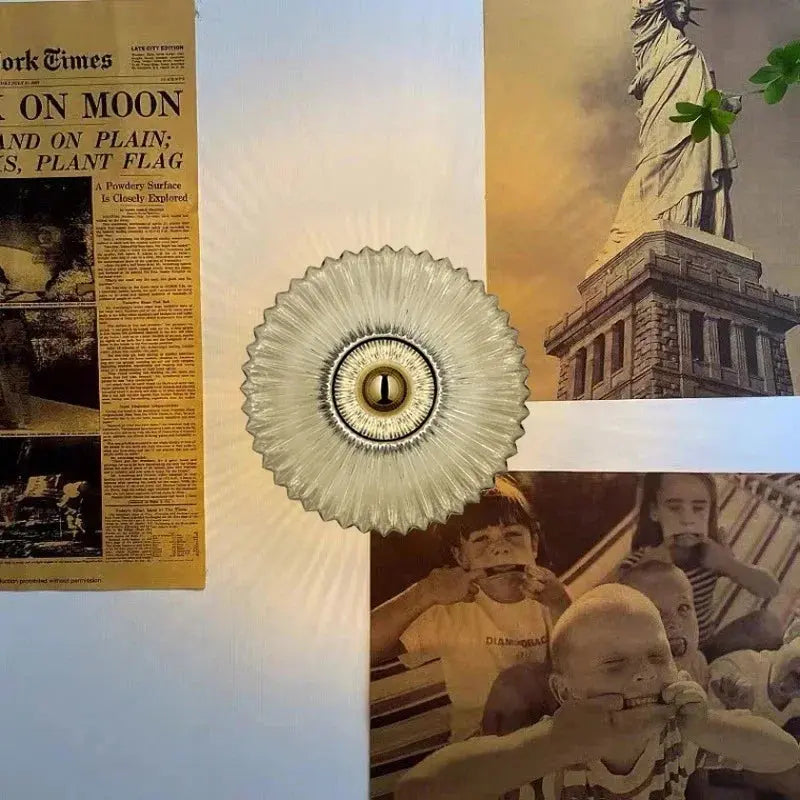 Lampada da Parete in Vetro Nordico OpaliVé | Illuminazione creativa per soffitti e pareti in interni moderni