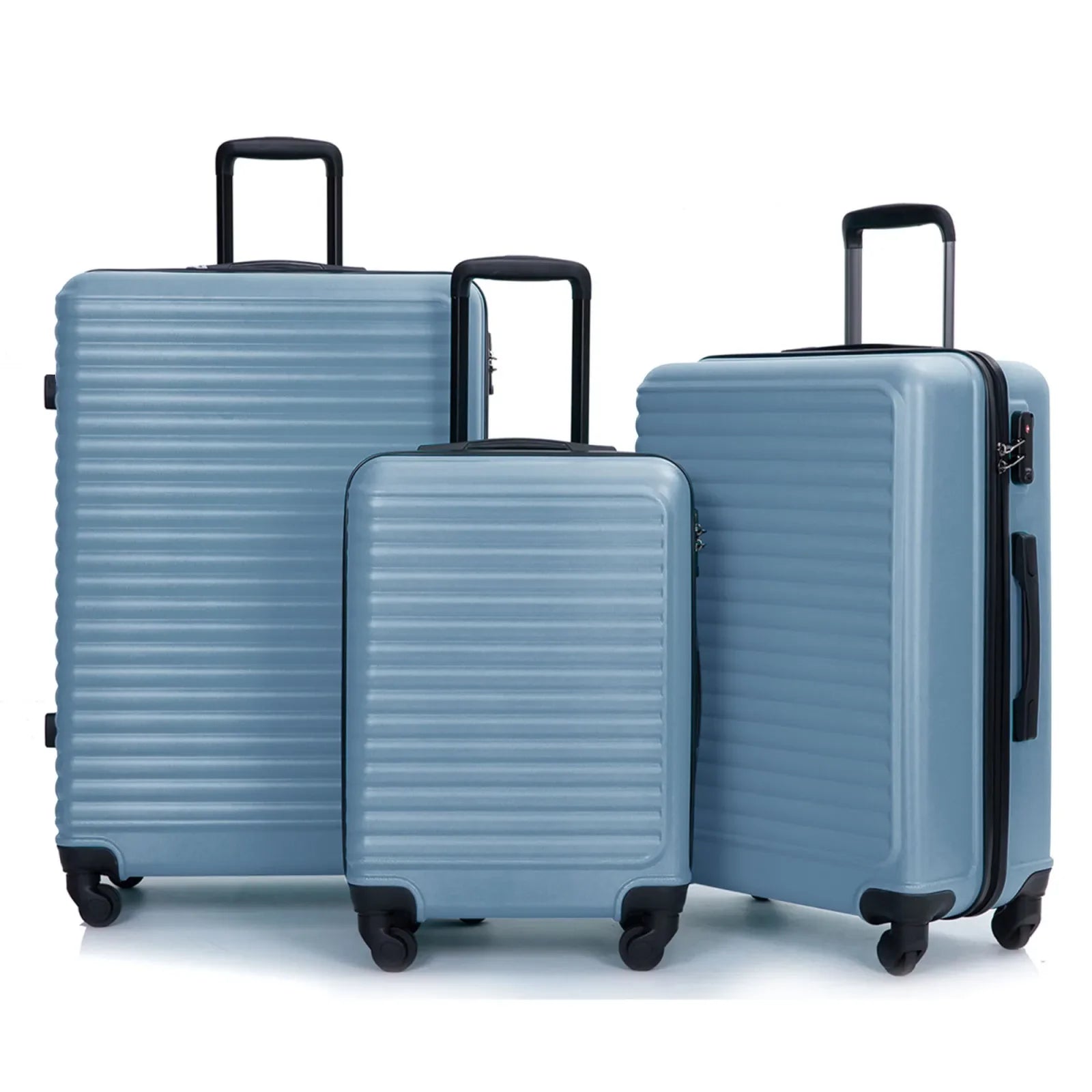 Set di Valigie Rigide Blu in ABS a 3 Pezzi – Belgrado