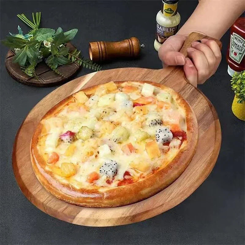 Pala per Pizza e Tagliere in Legno di Acacia – WoodStyle