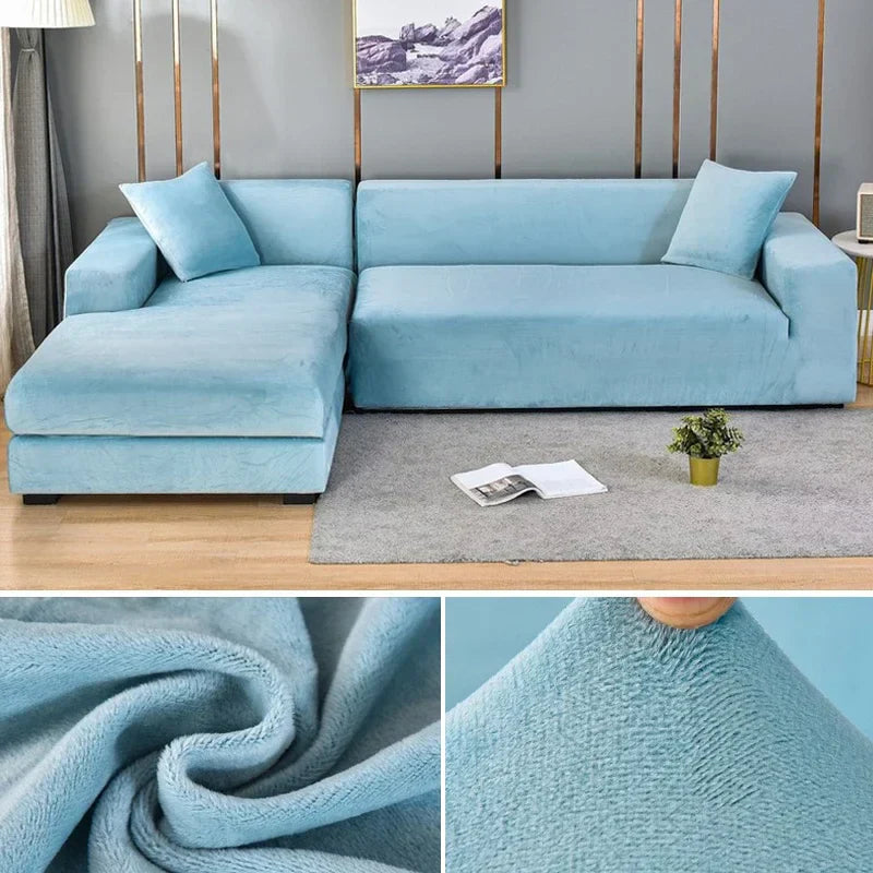 Copertura per Divano in Velluto Stretch con Finitura Lussuosa – Sofina