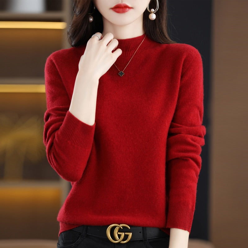 Maglione in Cashmere SilkThread | Pullover leggero premium per donne, adatto a tutte le stagioni