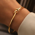 Braided Knot Gold Bracelet