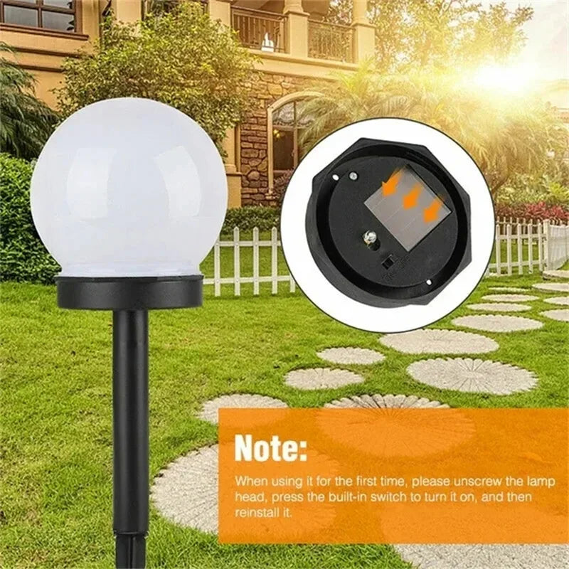 Lampada da Giardino a LED Solare - Efficiente dal Punto di Vista Energetico e Resistente alle Intemperie per Illuminazione Esterna