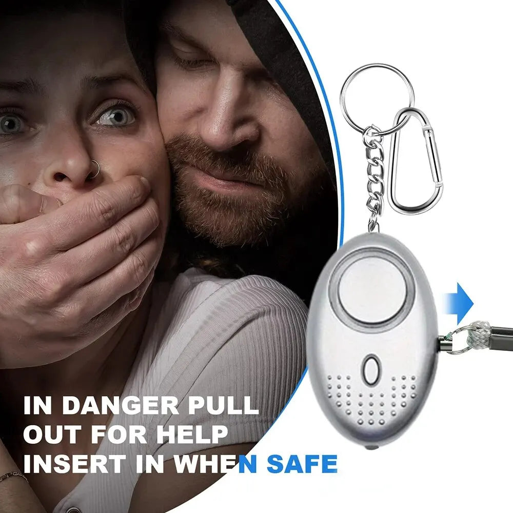 Allarme Personale di Sicurezza con Luce LED (130 dB) – SafeSound