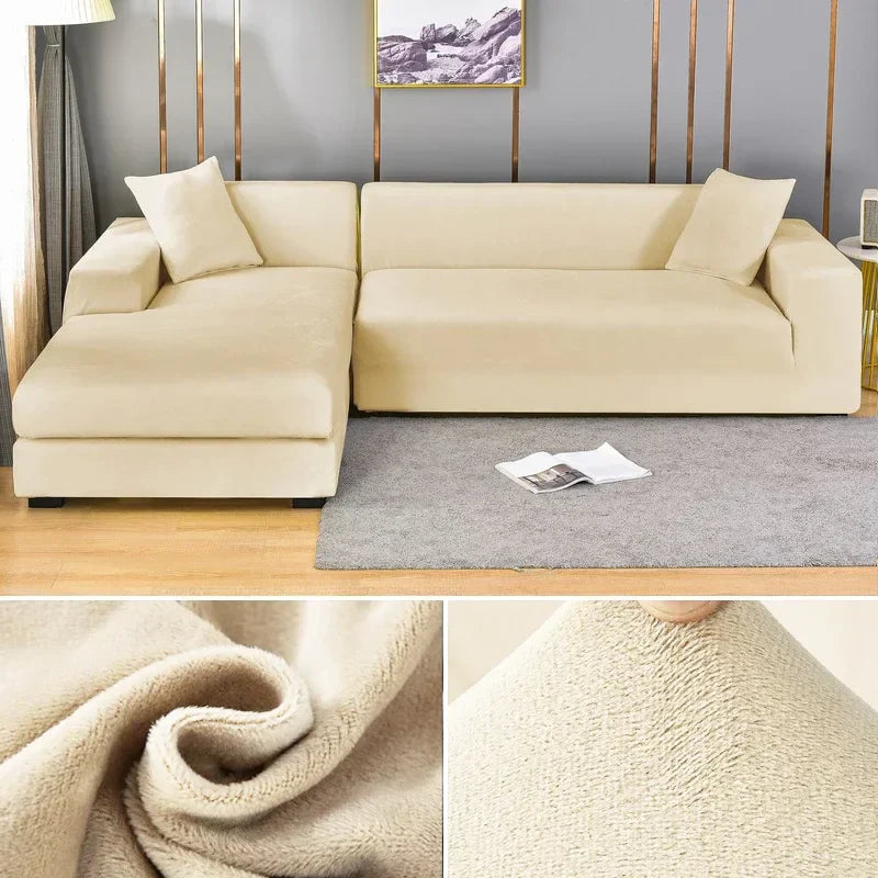 Copertura per Divano in Velluto Stretch con Finitura Lussuosa – Sofina