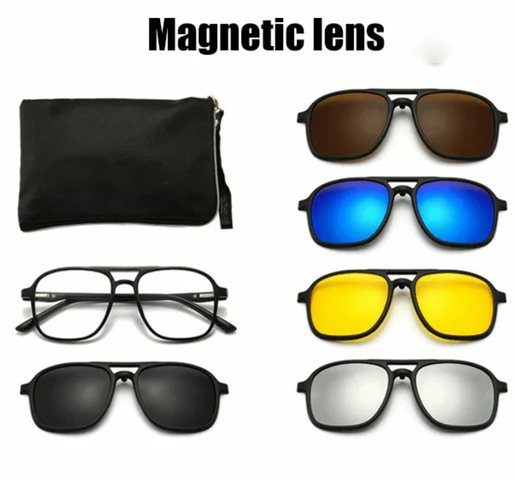 FlexView 6-in-1 | Occhiali da sole con lenti intercambiabili (Promozione 1+1 Gratis)