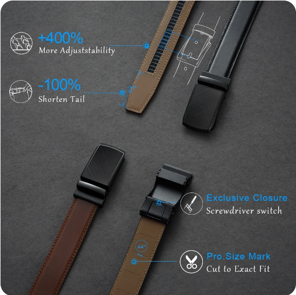 Cintura da Uomo con Fibbia Automatica – Eleganzio