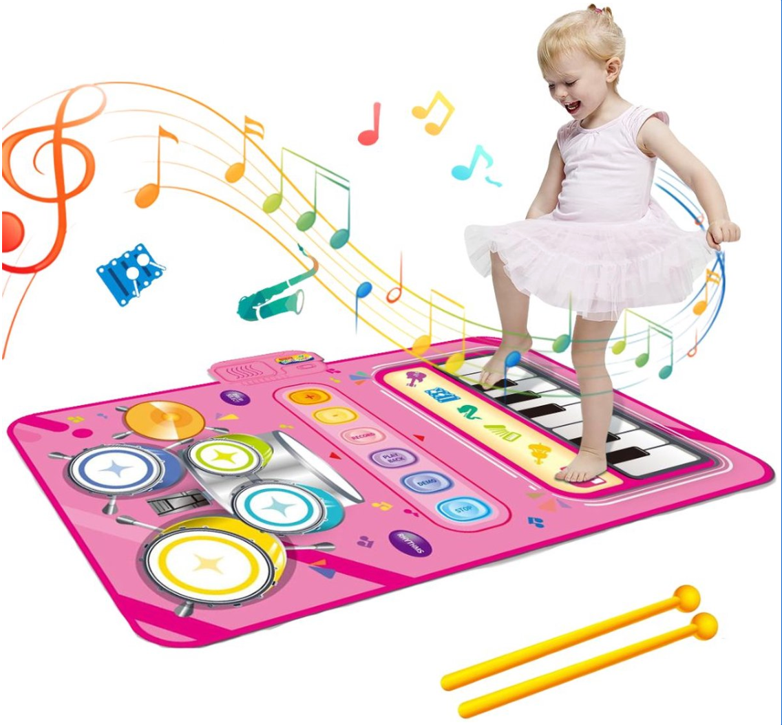 SoundSteps – Tappeto Musicale 2-in-1 con Pianoforte e Batteria