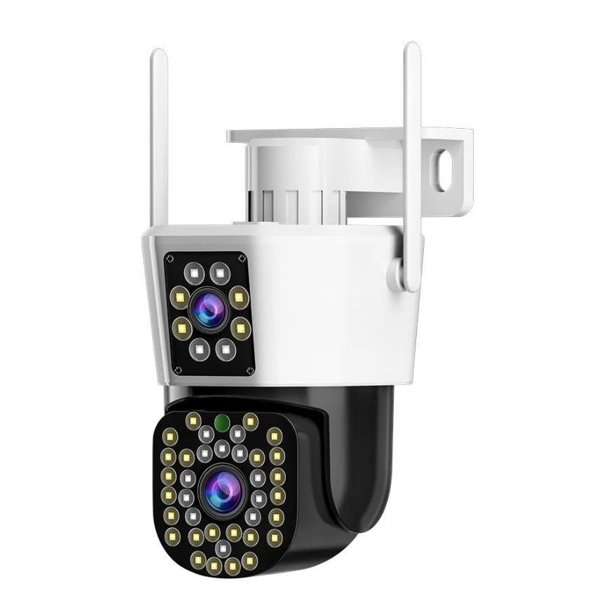 Set di 2 Telecamere di Sicurezza con Doppio Obiettivo – DualGuard Max 2-Pack