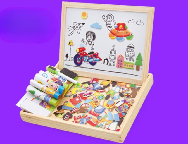 Gioco Magnetico CreativeBox – Divertimento Educativo con Puzzle e Tavola da Disegno