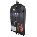 Sac de voyage pour vêtements ReiseKleider | Double fermeture éclair et poches XXL | Respirant et transparent | Organisateur pour vêtements suspendus de 43 pouces