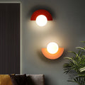 Lampe murale LED moderne en style géométrique demi-cercle