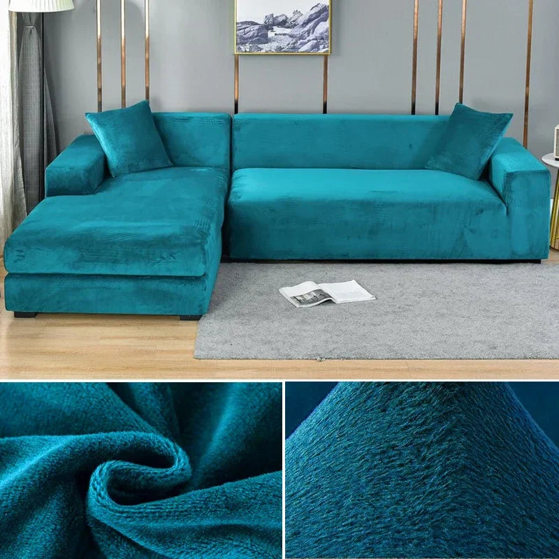 Copertura per Divano in Velluto Stretch con Finitura Lussuosa – Sofina