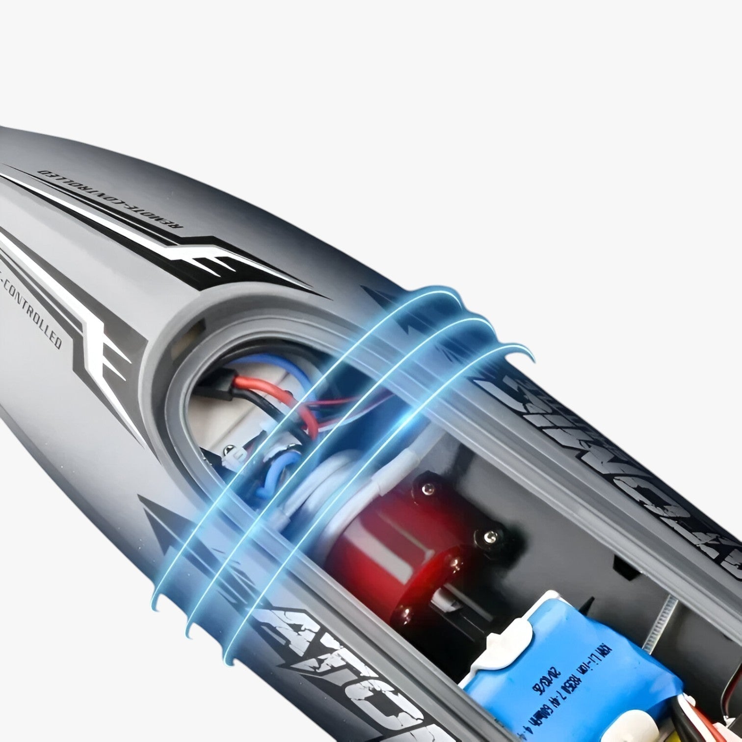 Barca da Corsa ad Alte Prestazioni AquaX – Barche RC Veloci con Raffreddamento ad Acqua e Ripristino Automatico