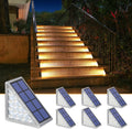 Ensemble de lampes LED solaires pour l'éclairage des escaliers et des jardins