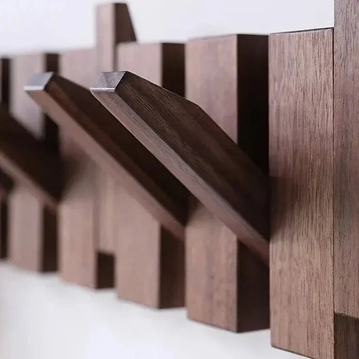 OpulenceHook Appendiabiti Magnetico da Parete | Eleganti ganci in legno per un ingresso alla moda