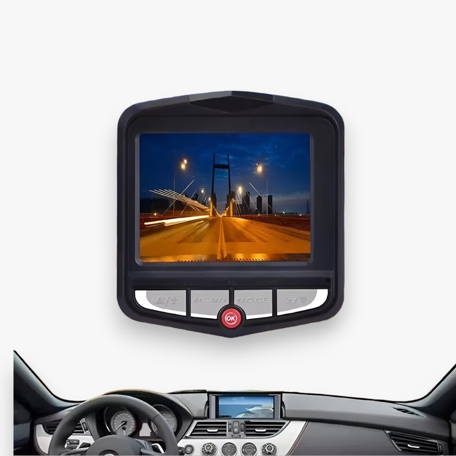 Dashcam compatta 1080p HD – Visione Notturna con Registrazione in Loop