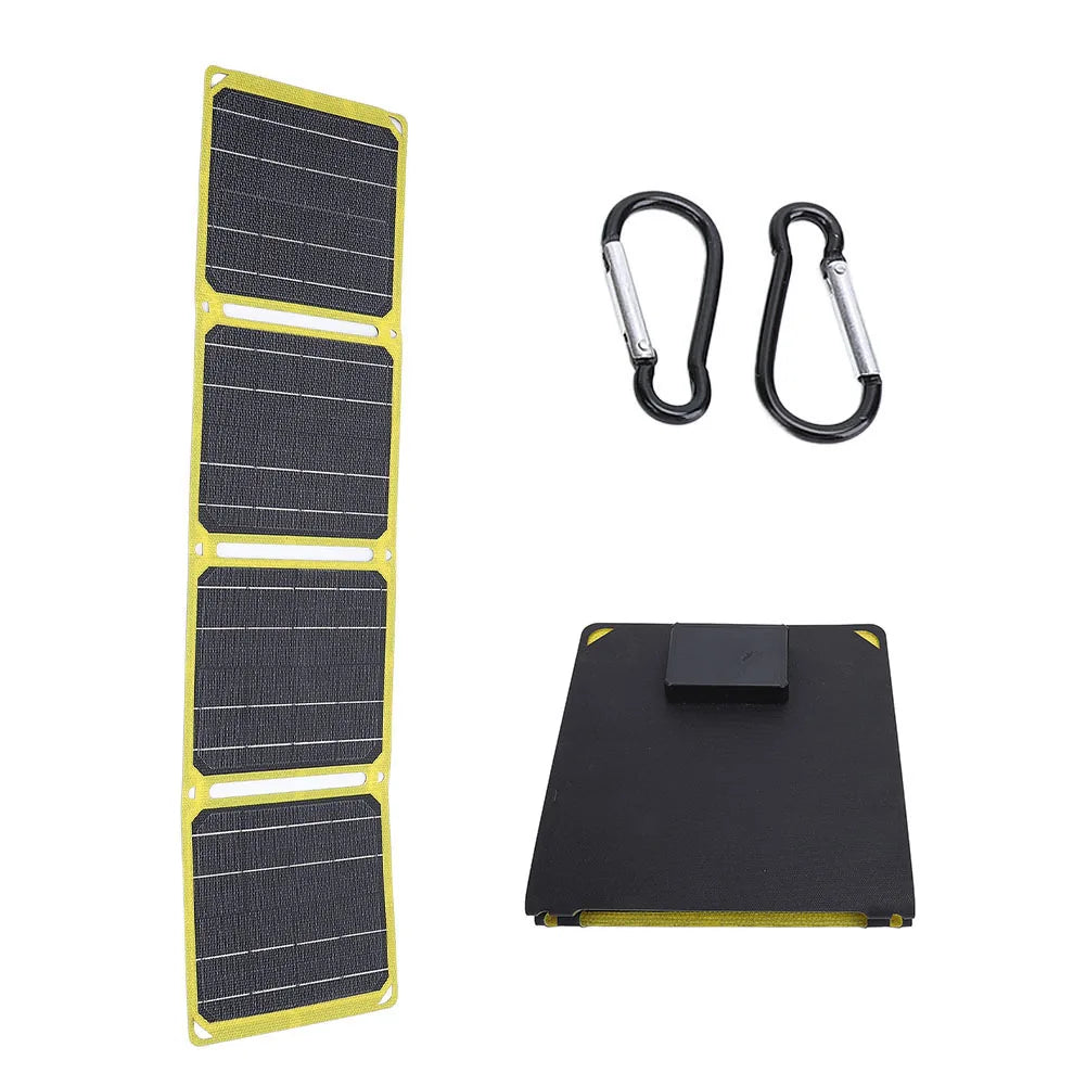 SolarLux RadiantFold Caricabatterie Portatile | Caricabatterie solare pieghevole ad alta efficienza per energia in movimento