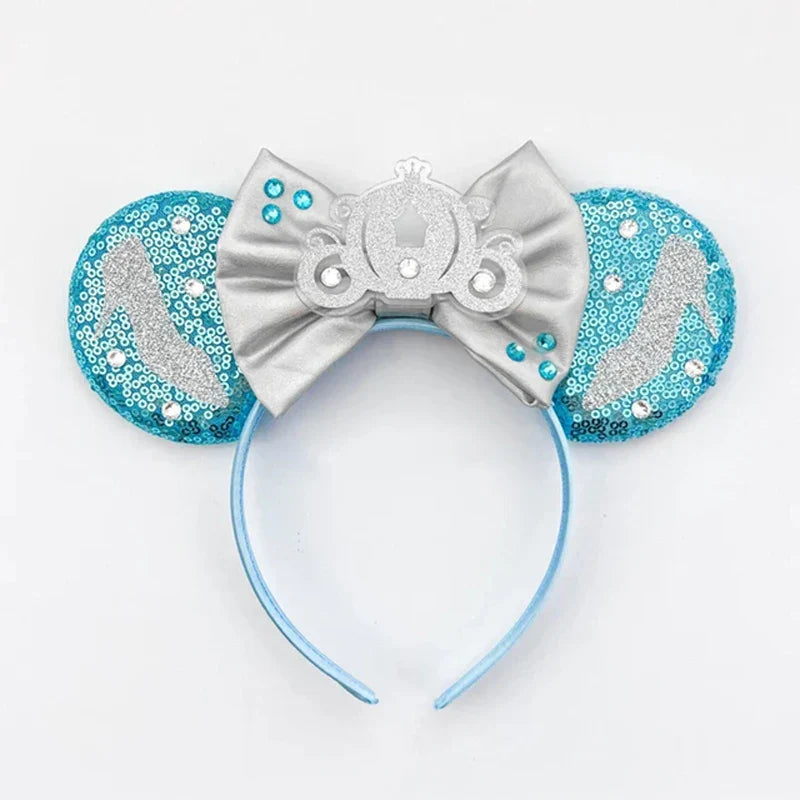 Accessori per Capelli Frozen – Cerchietti con Orecchie di Topolino di Elsa e Anna per Bambine