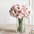 Bouquet Romantique de Pivoines en Soie de Lyra avec 27 Fleurs Réalistes