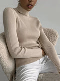 Merit | Slim Fit High Neck Ribbed Sweater