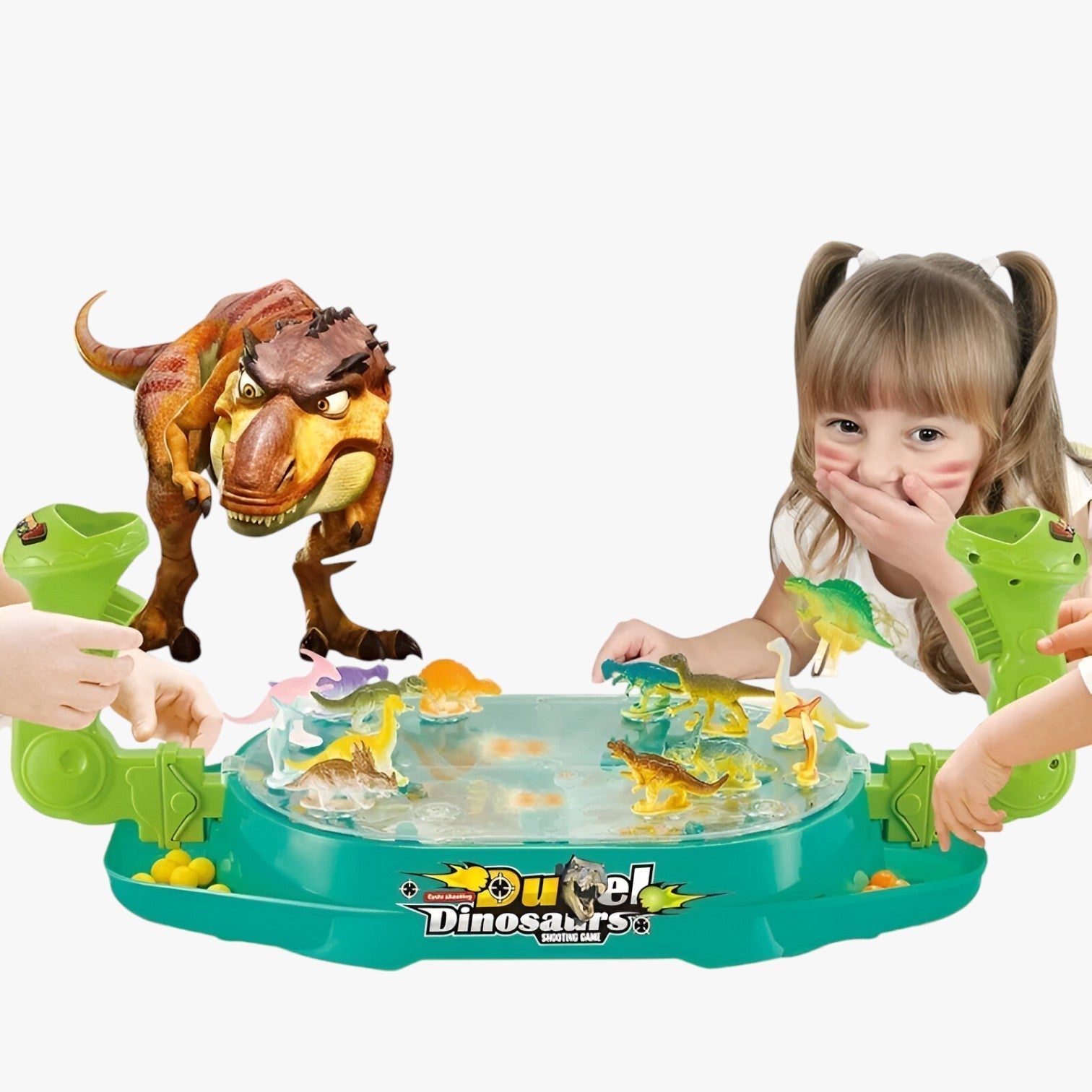 Catapult Fun DinoShot – Gioco di abilità per due con fattore di apprendimento