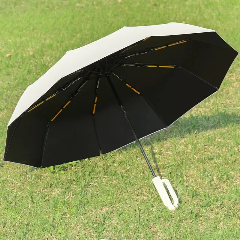 AeroShield Ombrello Automatico | Ombrello Pieghevole Antivento e Protetto dai Raggi UV per Uso in Tutte le Condizioni Meteorologiche