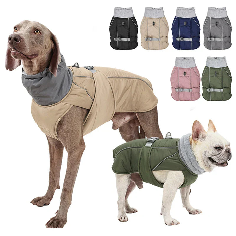 FurShield Winter Dog Jacket - Cotton Coat for Pets