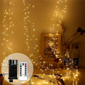 Guirlande lumineuse LED Cluster Lumistra | Blanc chaud & Blanc froid | 36 m de fil argenté | Étanche IP44 | Pour Noël, mariages et fêtes