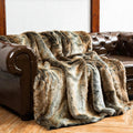 Couverture en fausse fourrure de luxe | Douce et chaude | Plaid d'hiver | Pour canapé et chambre à coucher