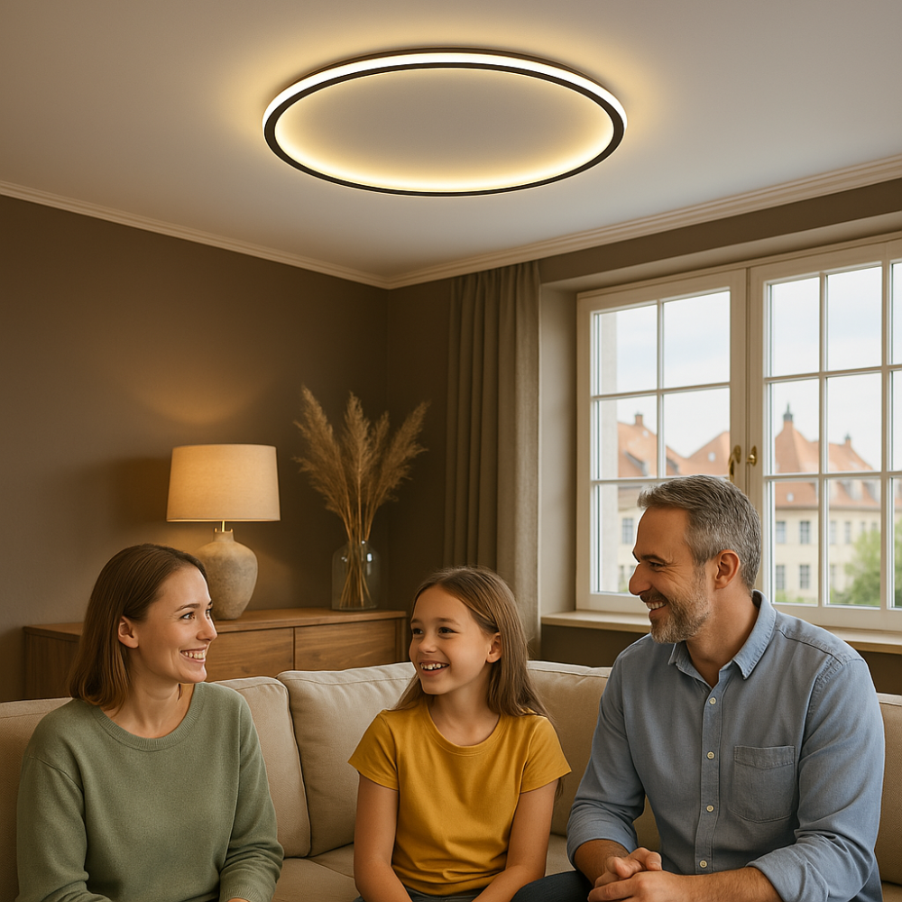 Lampada da soffitto LED scandinava – Moderna, dimmerabile e stilosa per soggiorno, sala da pranzo e corridoio