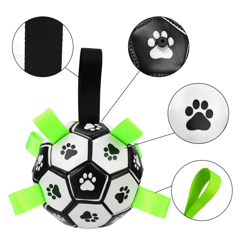 Palla per Sport Cani Sostenibile con Manici – TugBounce