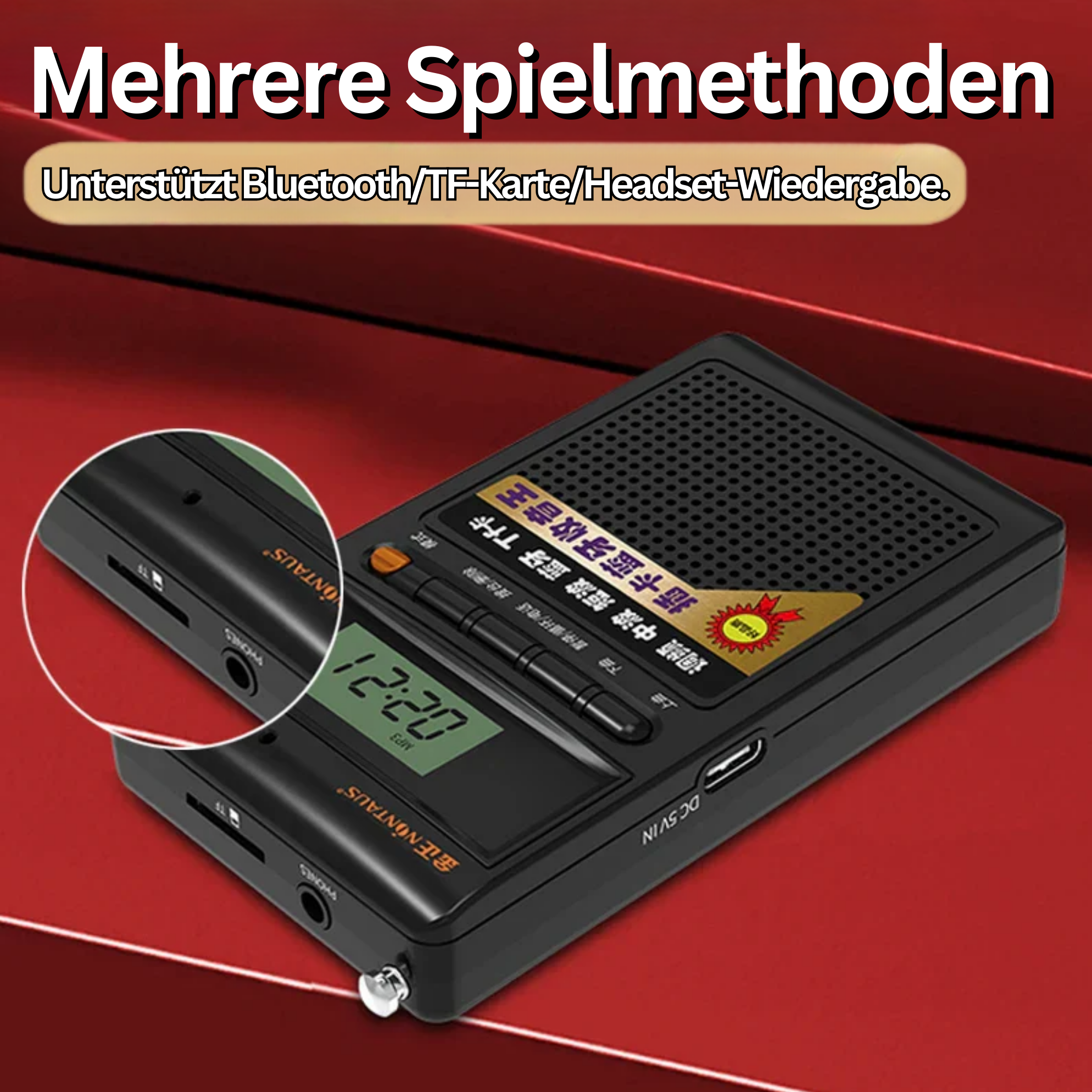 Radio Bluetooth Portatile e Lettore MP3 - SoundPocket Mini