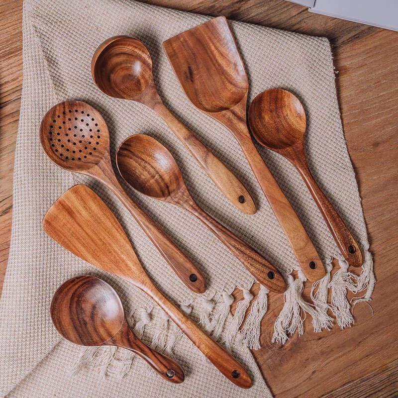 Utensili da Cucina in Legno Naturale - RustiCook