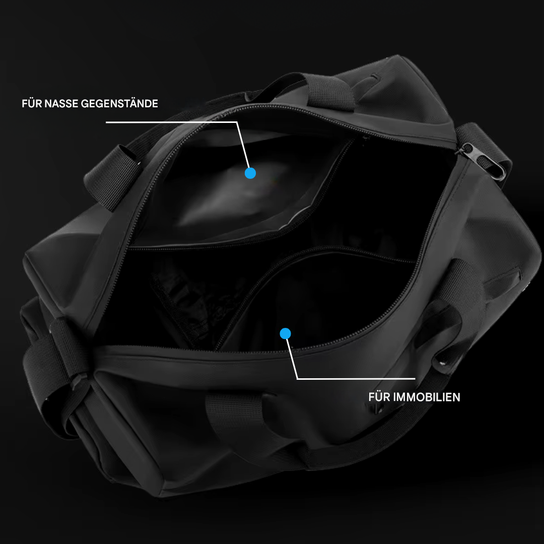 Borsa Sportiva Impermeabile con Scomparto per Scarpe – FlexBag Pro