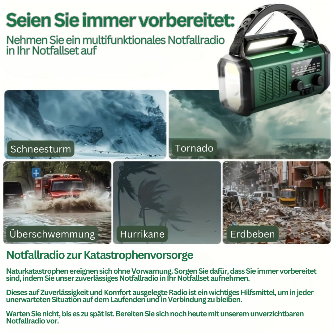 Radio d'emergenza multifunzionale - SurvivorPower