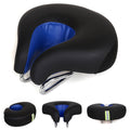 Nose-Free Bicycle Saddle Mountain Bike Thick and Soft Padding (Blue)