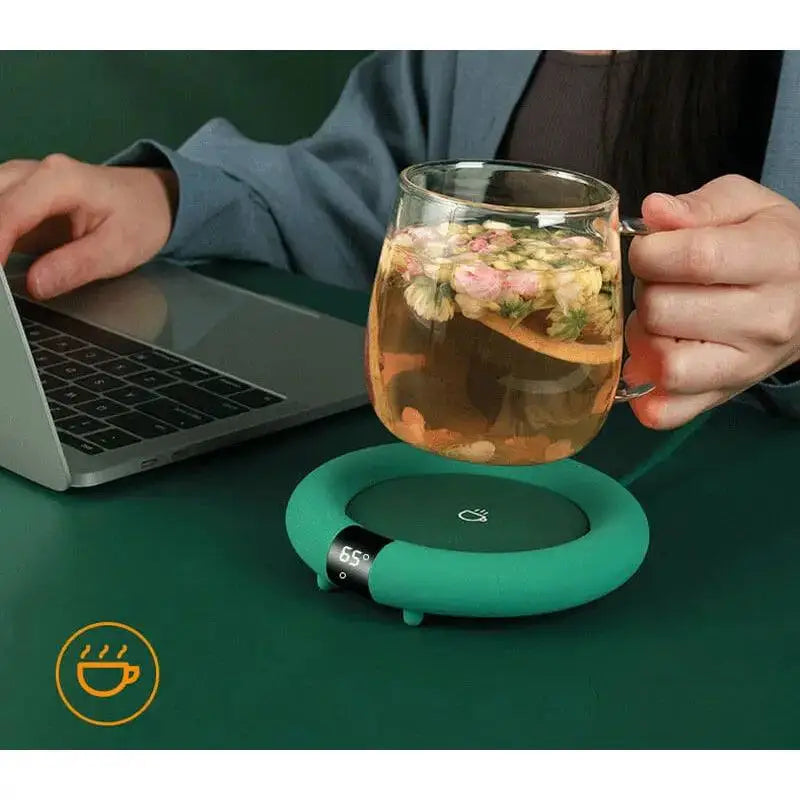 GlowMug Piastra di Riscaldamento di Precisione | Scaldavivande per tazza con temperatura regolabile per casa e ufficio