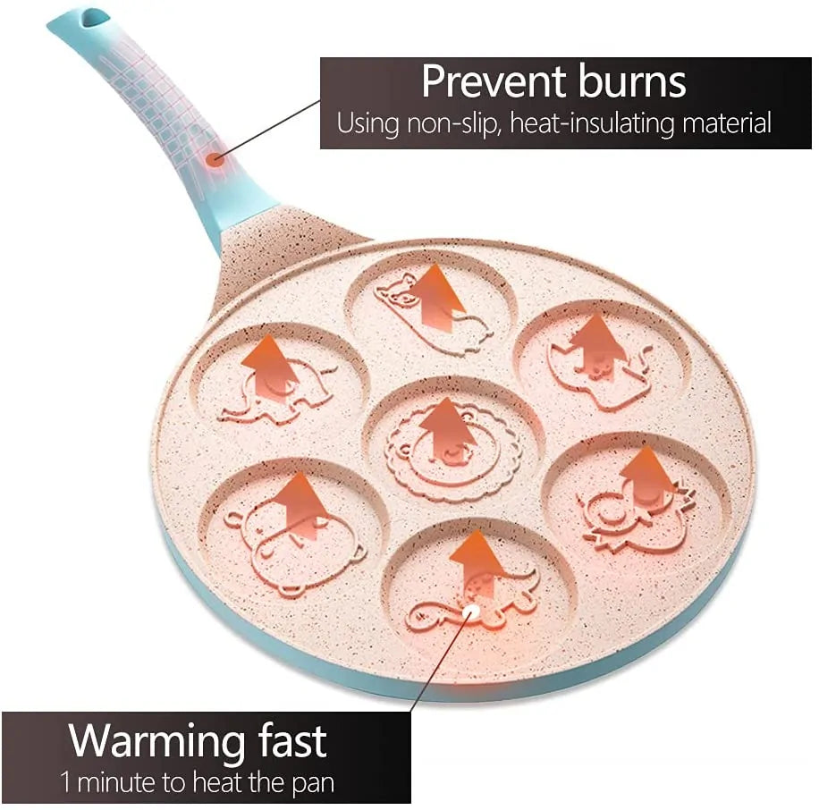 Padella per Pancake a Forma di Animale per Bambini con Rivestimento Antiaderente – 26 cm