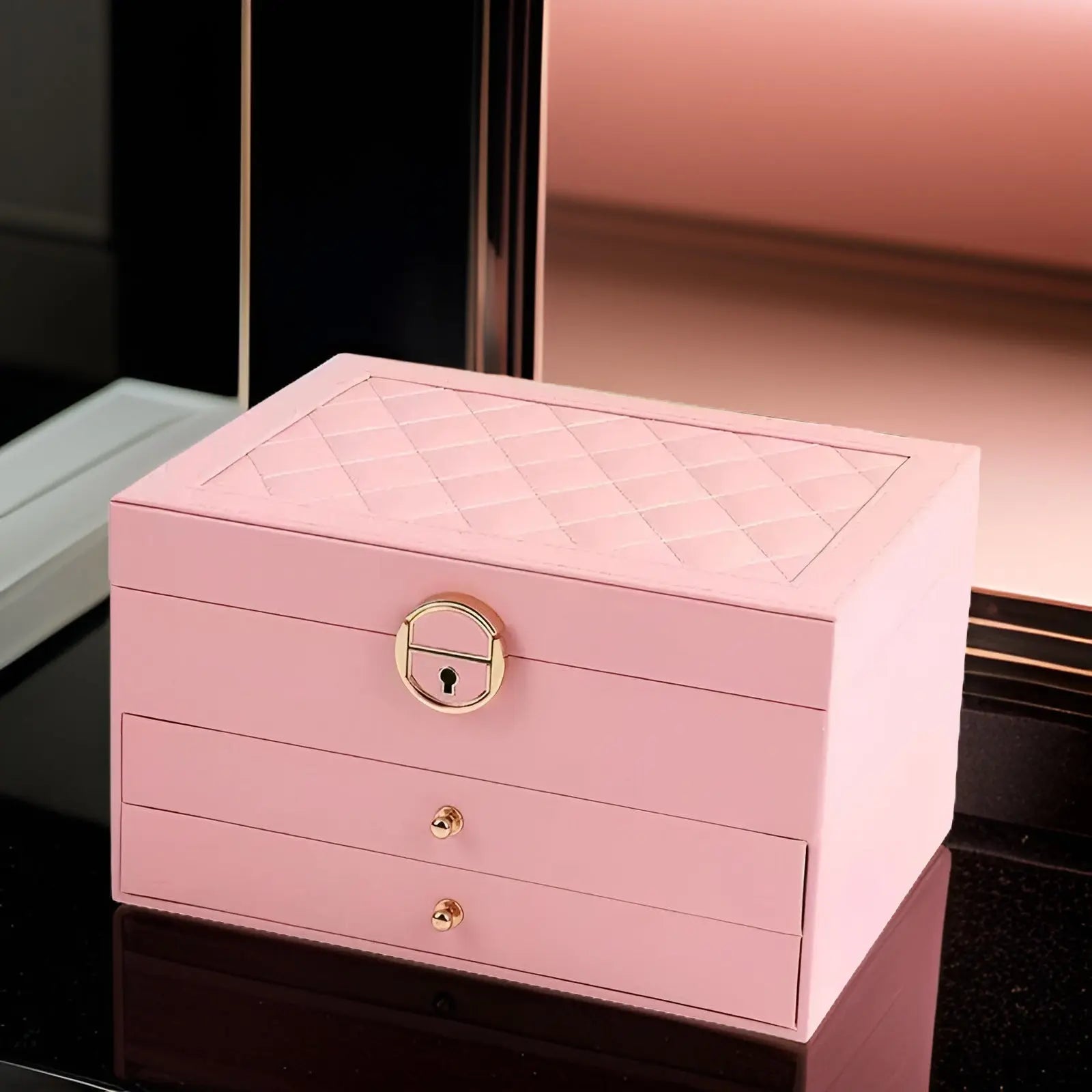 Scatola Gioielli Multi-Livello di Lusso – EleganceBox