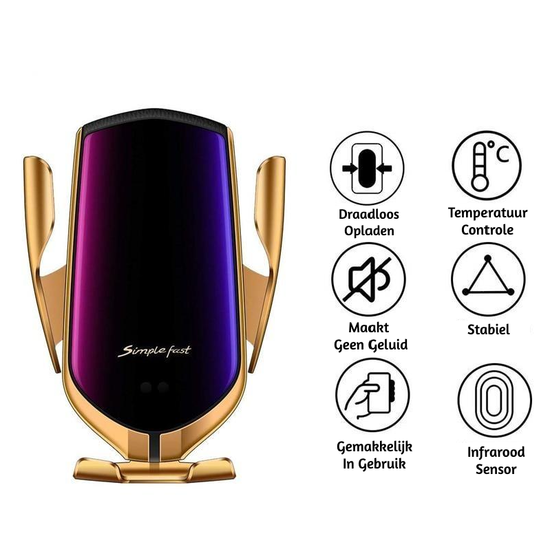 Supporto per Telefono Automatico con Caricatore Wireless – GripCharge